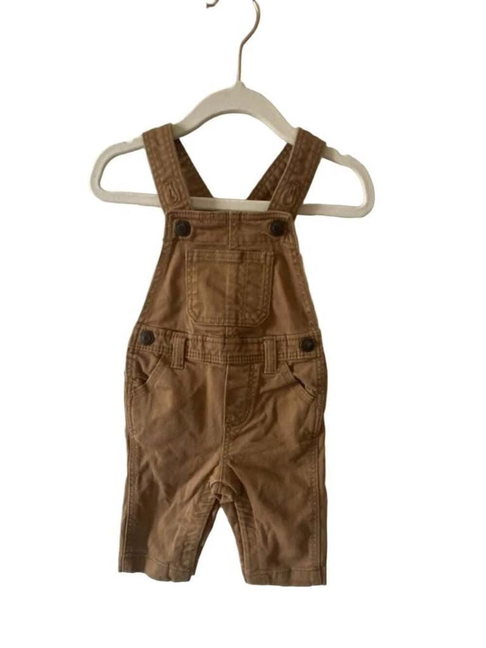 Old Navy Brown Cotton Overalls Baby Boy 3-6M
